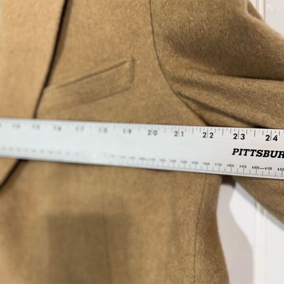 Vintage Étienne Caron Camel Hair Wool Blazer 42R Tan Sport Coat Made in Korea - Picture 7 of 14